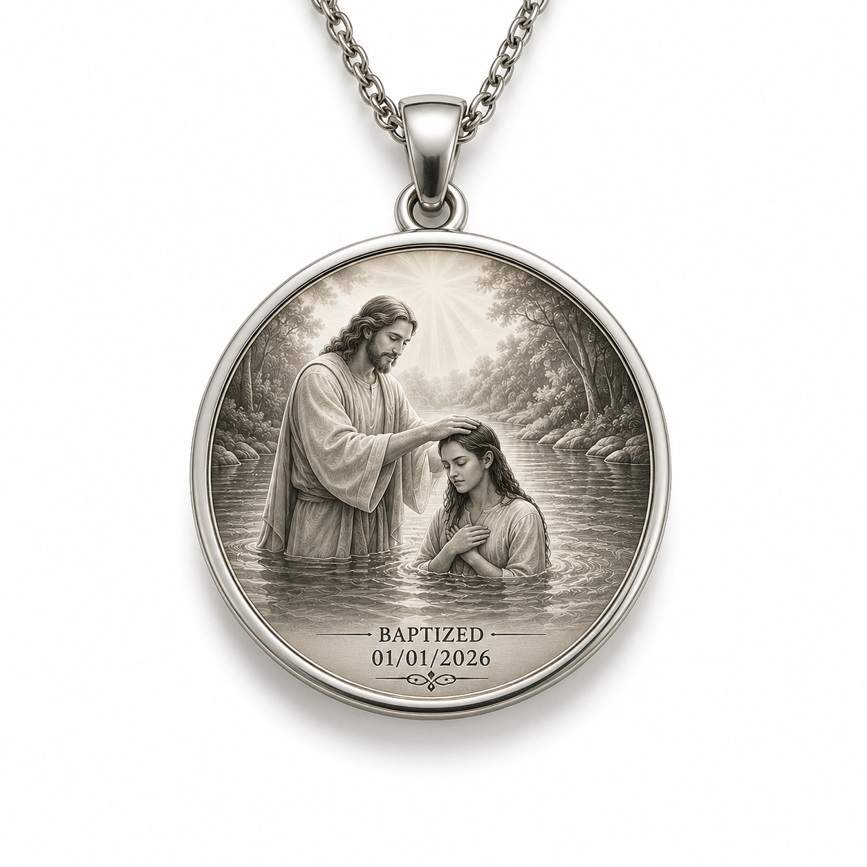 Eternally Saved Necklace: Baptized