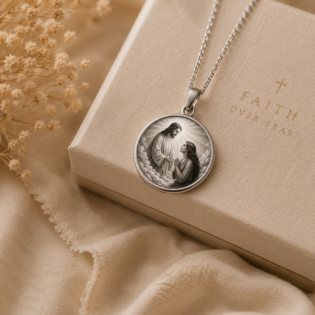 Eternally Saved Necklace: Watching from Clouds