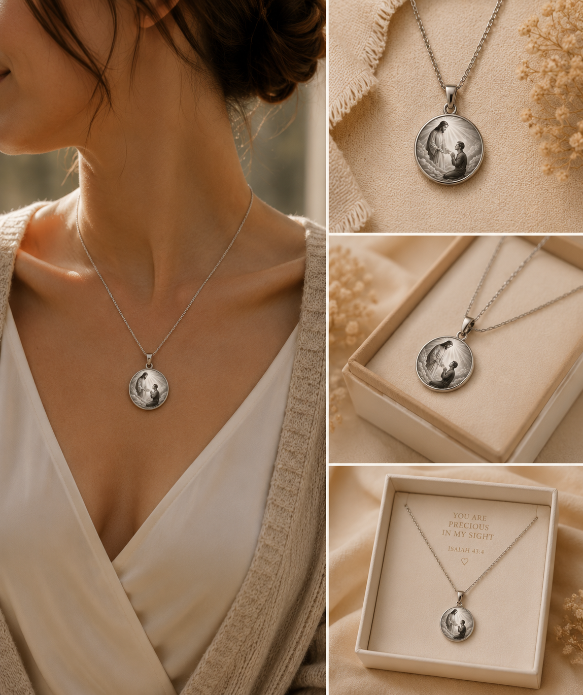Eternally Saved Necklace: Watching from Clouds
