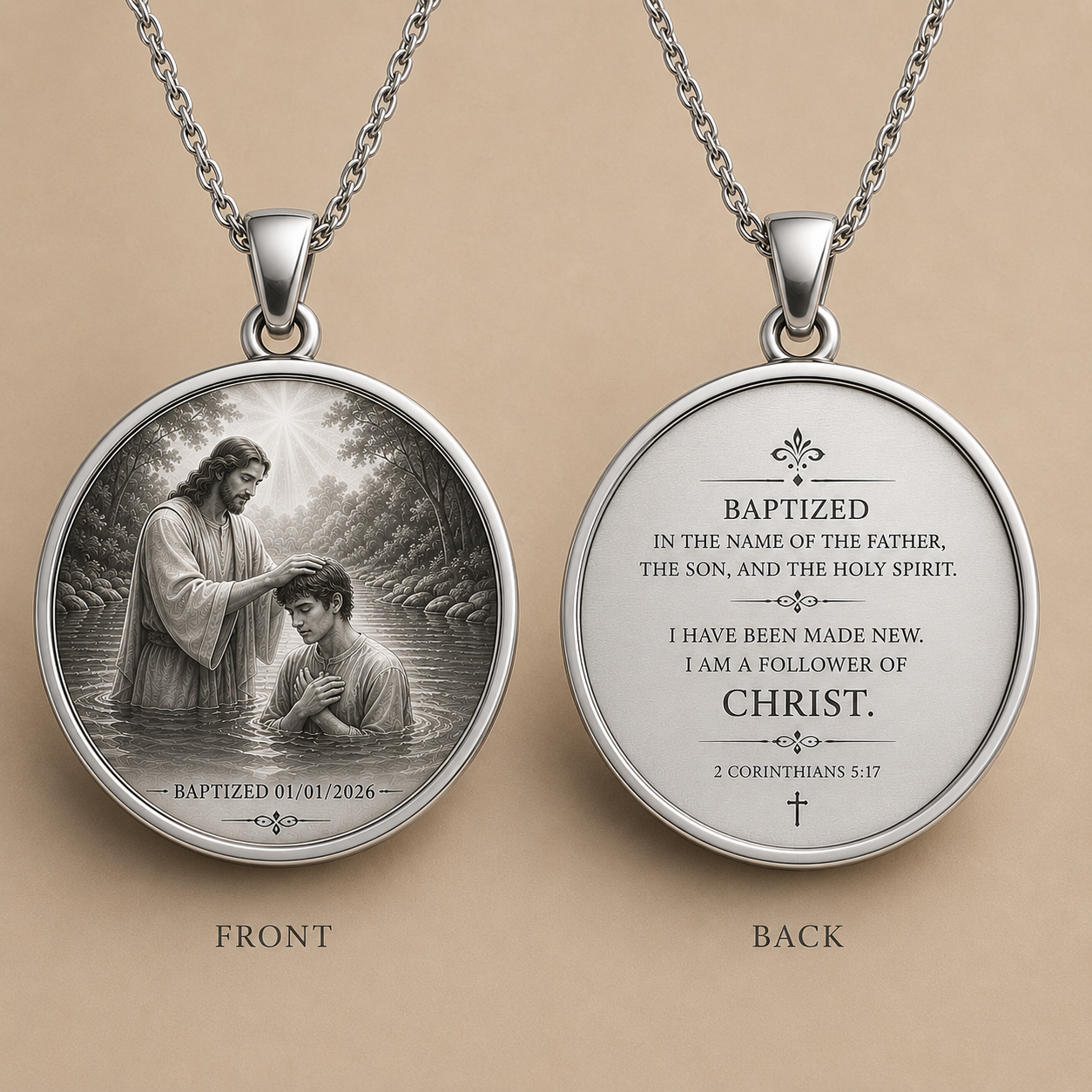 Eternally Saved Necklace: Baptized