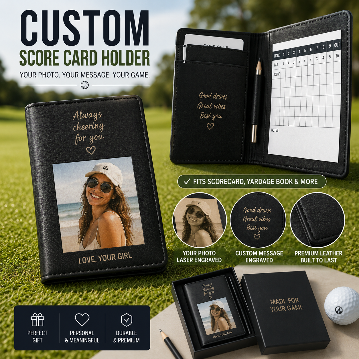 Custom Golf Scorecard Holder