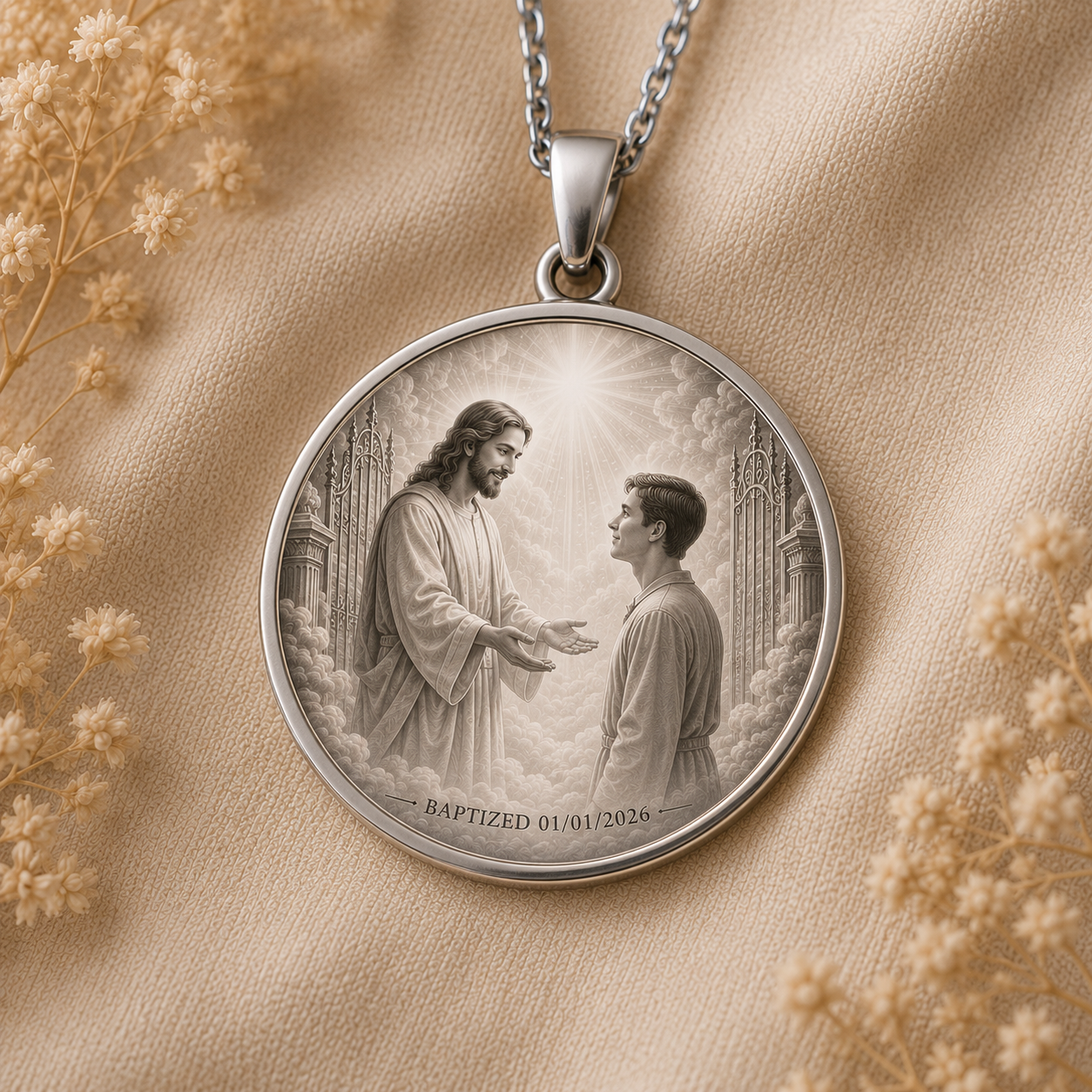 Eternally Saved Necklace: Gates of Heaven