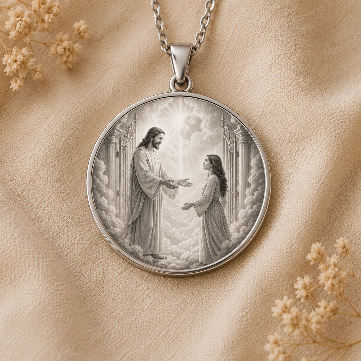Eternally Saved Necklace: Gates of Heaven