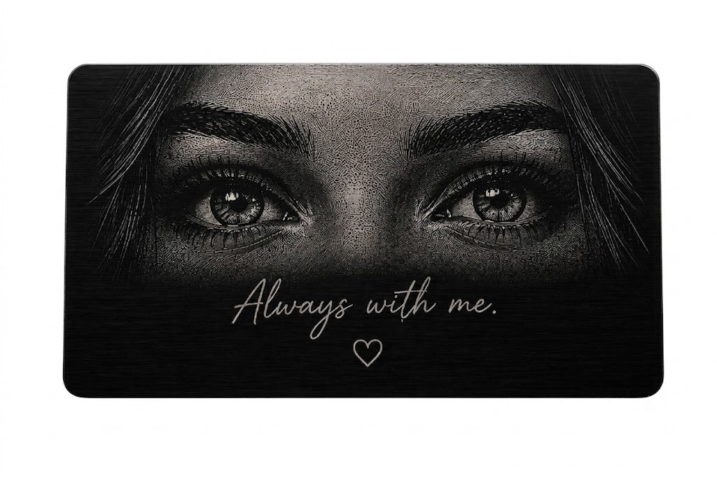 Matching Engraved Wallet Card